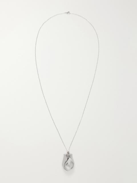 KHAITE Keefe Palladium-coated Pendant Necklace