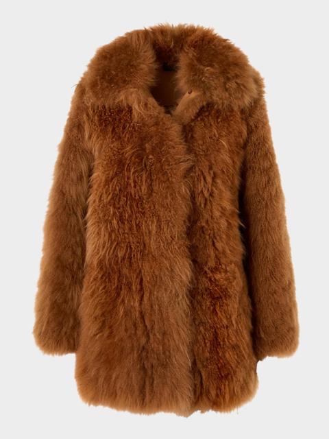 AKRIS Yaron Cashmere Shearling Short Coat