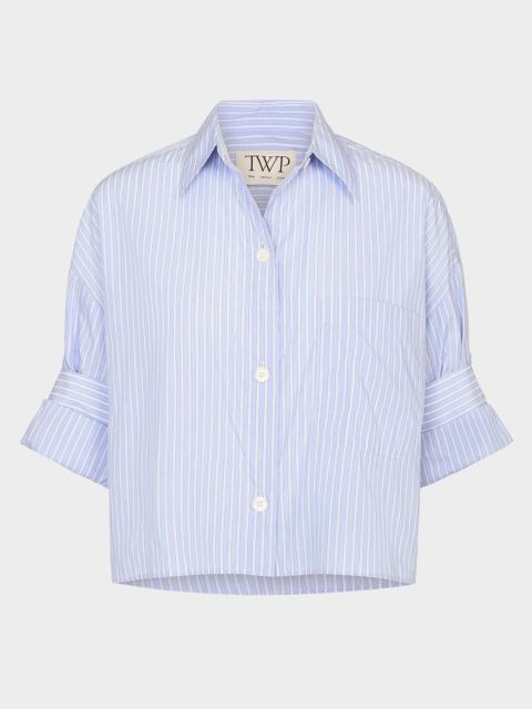 TWP Next Ex Striped Cropped Shirt