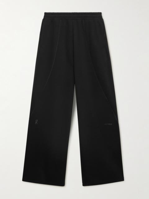 On + Fka Twigs Club Cotton-blend Jersey Wide-leg Track Pants