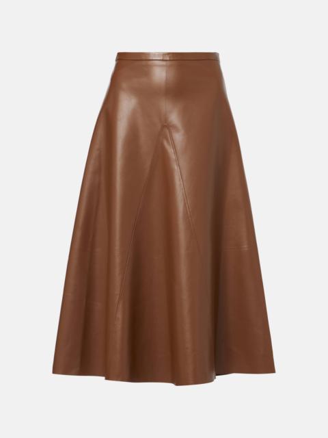 FFORME Selina leather midi skirt