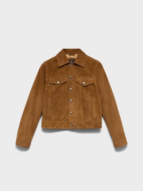 7 For All Mankind ADI TRUCKER JACKET in Suede