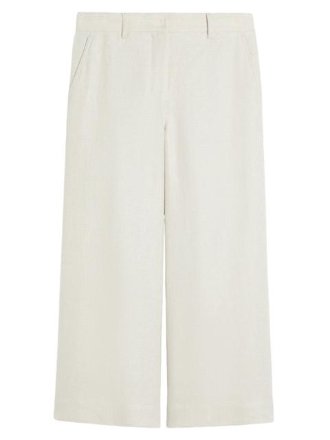 Max Mara Women's Stretch Cotton and Linen Trousers - Ivory