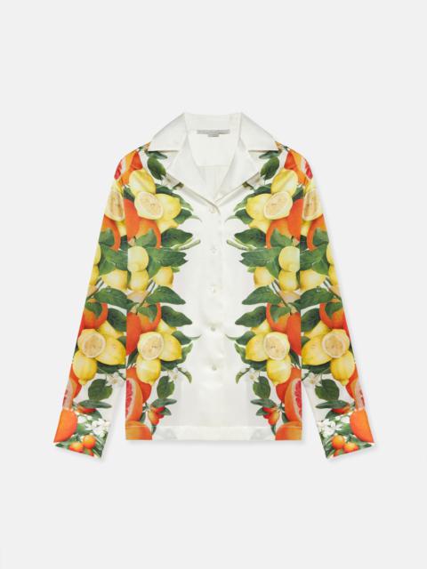 Stella McCartney Lemon Print Silk Shirt