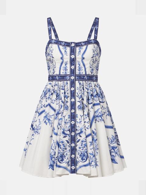 FARM RIO Floral cotton minidress