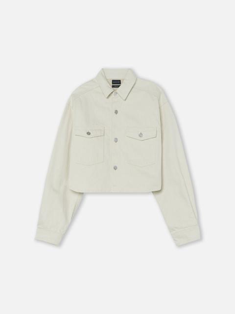 John Elliott CROPPED HUDSON DENIM JACKET