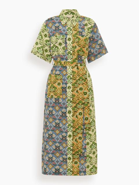 ALÉMAIS Ali Spliced Shirtdress in Multi