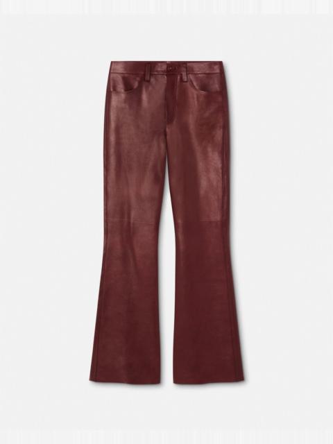 Flared Leather Pants