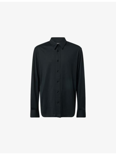 TOM FORD Regular-Fit Button-Up Silk and Cotton-Blend Shirt
