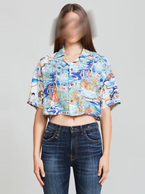 R13 Cropped Hawaiian Shirt | R13 Denim Official Site