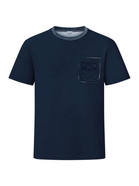 Loewe COTTON-BLEND T-SHIRT WITH ANAGRAM LOGO