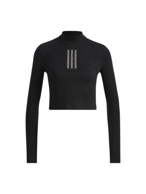 adidas (WMNS) adidas Swarovski Long Sleeve T-Shirt 'Black White' HB8568