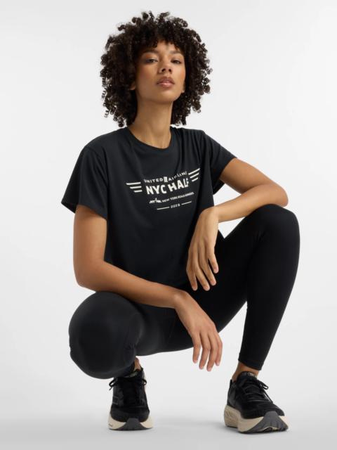 New Balance Women's United Airlines NYC Half Relaxed Graphic T-Shirt