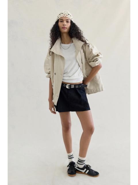 FREE PEOPLE Riverfront Vegan Mini Skirt