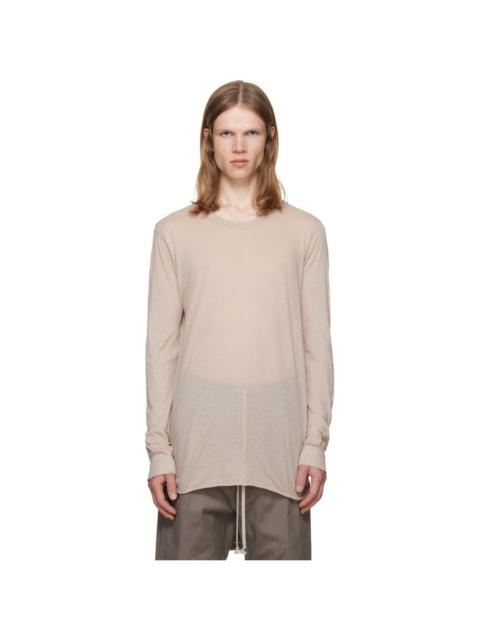 Rick Owens Taupe Tower Basic LS T-shirt