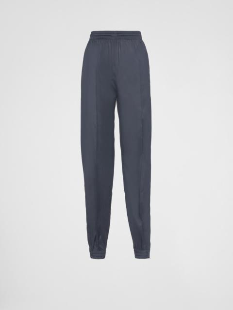 Prada Technical silk joggers