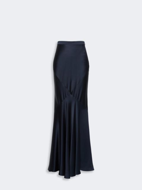 Max Mara ACERBO Long envers satin skirt - MIDNIGHTBLUE
