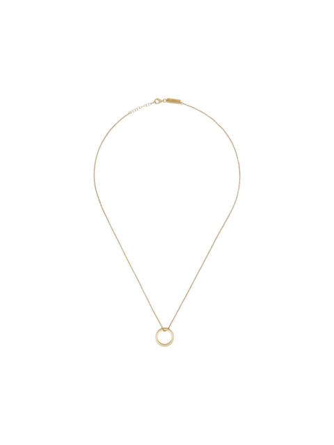 MM6 Maison Margiela Numeric Minimal signature ring-pendant necklace