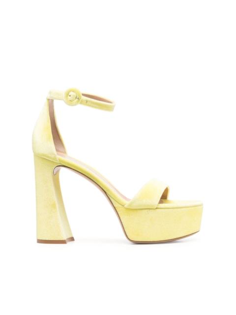 Gianvito Rossi Holly 70mm chenille sandals