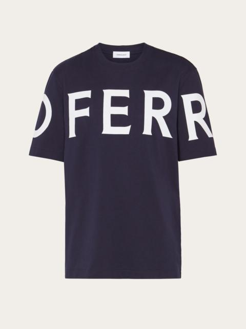 FERRAGAMO Short sleeved t-shirt with graphic logo