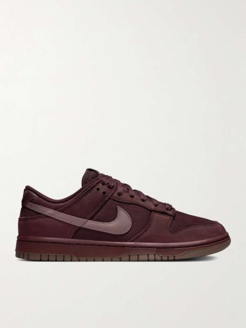 Nike Dunk Low Retro PRM NBHD Suede-Trimmed Canvas Sneakers