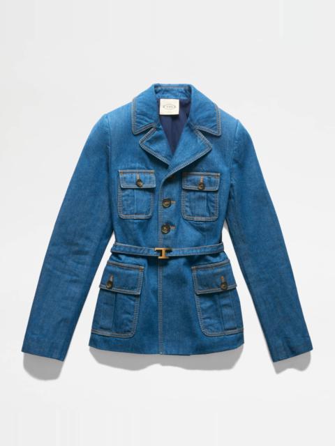 Tod's DENIM JACKET - BLUE