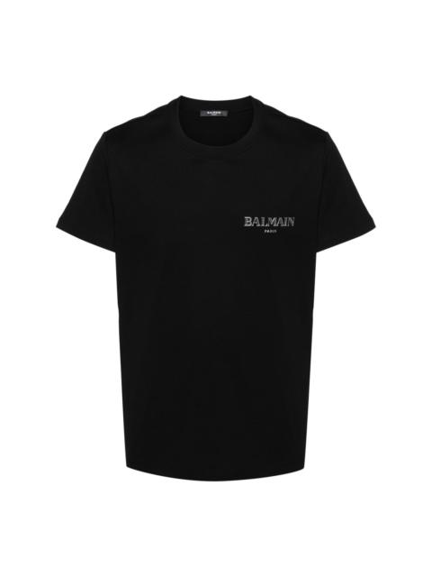 Balmain logo-appliquÃ© cotton T-shirt