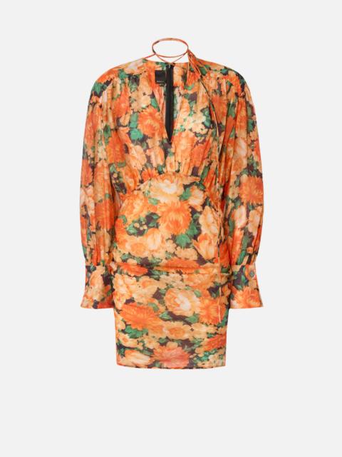 PINKO BOTANIC GARDEN FLORAL-PRINT MINI DRESS