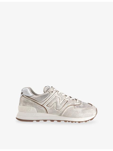 New Balance 574 Suede Trainers