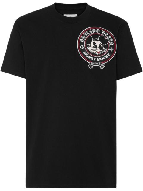PHILIPP PLEIN Money Mouse-embroidered T-shirt
