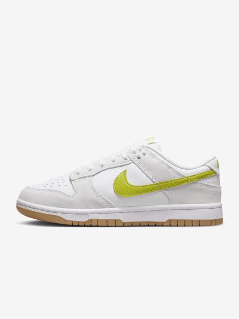 Nike WOMEN'S DUNK LOW - WHITE/BRIGHT CACTUS/GUM YELLOW