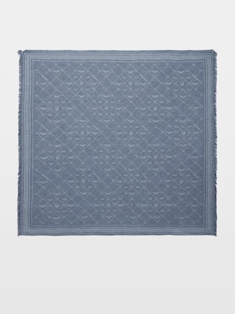 Zadig & Voltaire Liz Denim Monogram Scarf