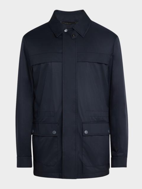 Canali Men's Brera Four-Pocket Field Jacket