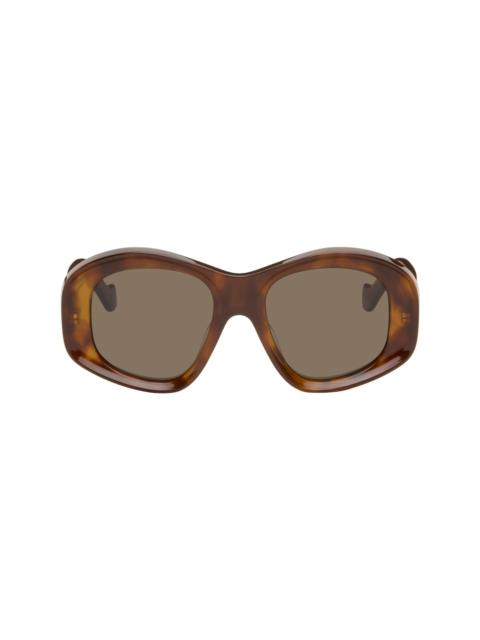 Loewe Brown Beveled Pentagon Sunglasses