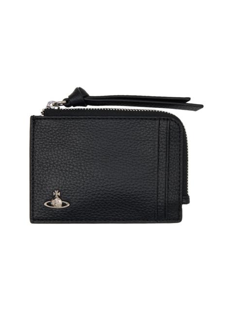 Vivienne Westwood Black Zip Card Holder