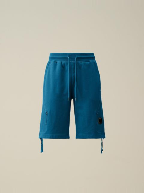 Diagonal Raised Fleece Zipped Pocket Shorts