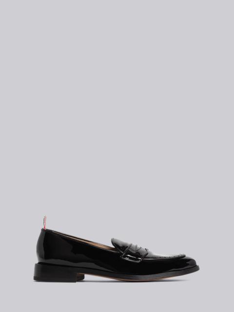 Thom Browne Soft Patent Leather Varsity Penny Loafer