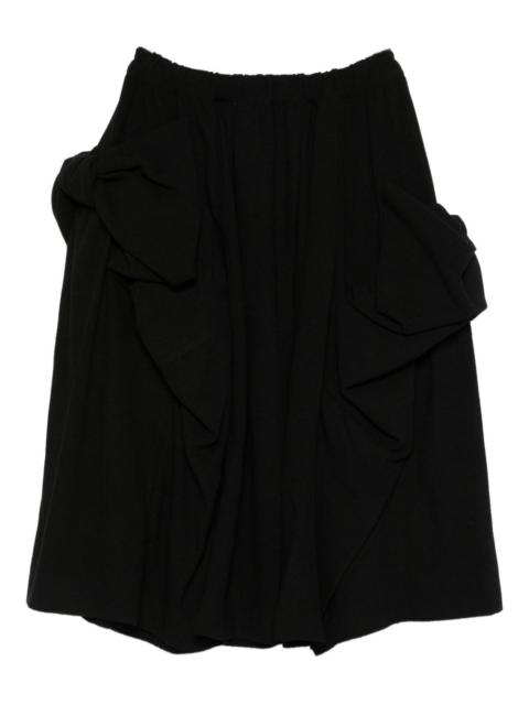 Comme des Garçons Comme des Garçons elasticated-waistband midi skirt