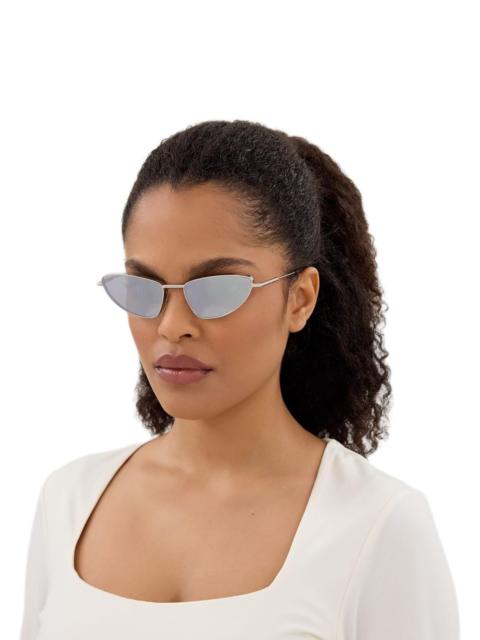 Alexander McQueen Women's Metal T-Bar 56MM Cat-Eye Sunglasses - Silver