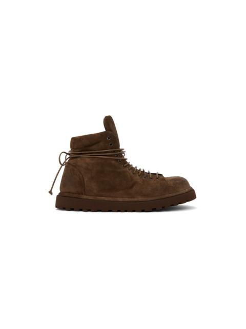 Marsèll Brown Suede Lace-Up Boots