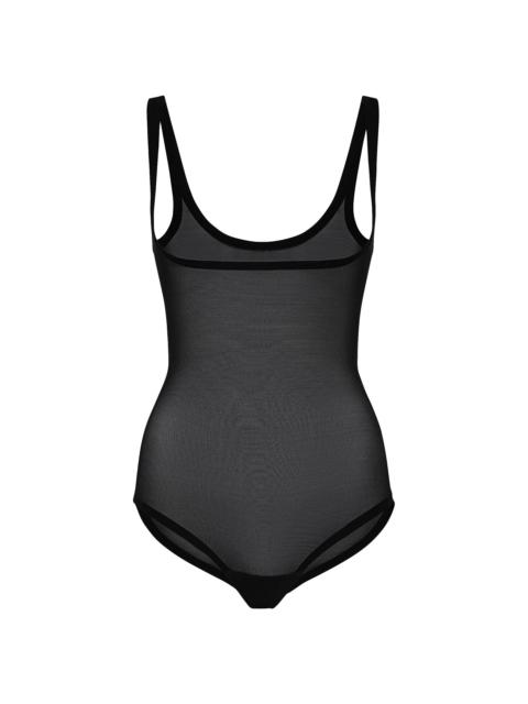 Wolford Women's Formfitting Sheer Tulle Bodysuit - Black