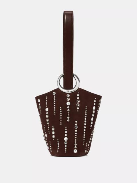 kate spade Halo Embellished Suede Mini Bucket Bag