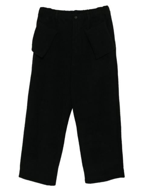 Yohji Yamamoto padded pocket wide-leg trousers