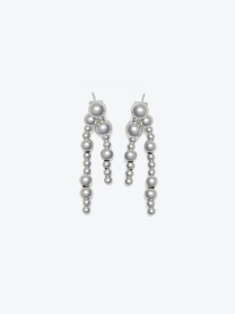 Nanushka BEADED DROP - Recycled silver earrings