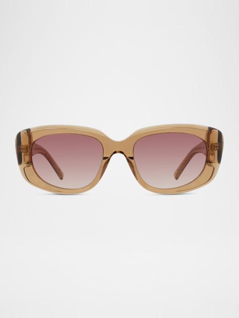 Givenchy GV Day Acetate Rectangle Sunglasses