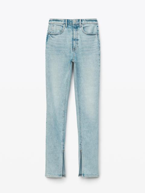 Alexander Wang STOVEPIPE JEAN IN PEBBLE BLEACH DENIM