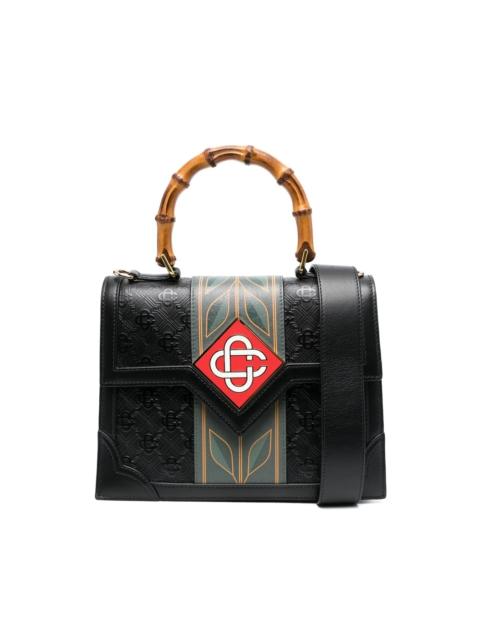 CASABLANCA Jeanne logo-patch tote bag