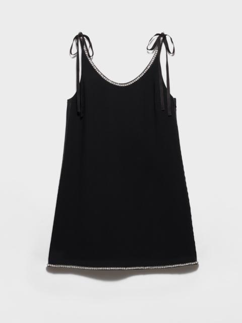 Prada Compact sablé mini-dress