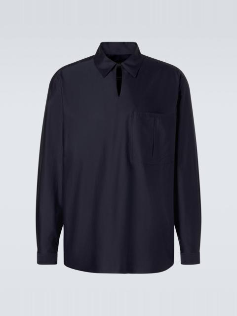 GIORGIO ARMANI Cotton and silk shirt