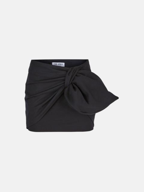 THE ATTICO ''DAIKI'' BLACK MINI SKIRT